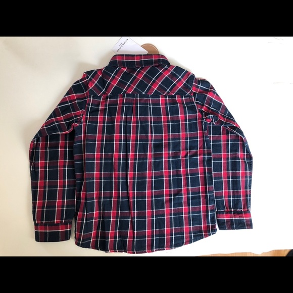 Plaid button down top 116 5-6 years NWT! - Picture 2 of 3